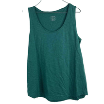 Chicos Ultimate Tee Tank Top Teal Blue Cotton Modal Women Size 1 US M/8 - £11.93 GBP