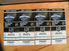 Los Angeles Kings 2011-12 Stanley Cup Conference Final Unused Ticket Lot 4 - £15.02 GBP