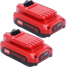 Elefly 2 Pack 20V 3.0Ah Lithium Battery Compatible With Craftsman 20V Ba... - $39.93
