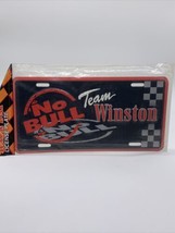 NOS Vintage 1998 Nascar License Plate &quot;Team Winston No Bull&quot; Racing Advertising - £10.43 GBP