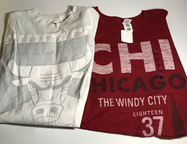 Chicago Chi Town Shirt Bulls Windy City Red XL White Small - £11.56 GBP