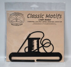 Classic Motifs 6 Inch Needle &amp; Thread Split Bottom Craft Holder - $12.95