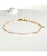 Gold moonstone bracelet,beaded bracelet,gemstone jewellery,protection gi... - £26.98 GBP