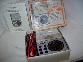 Vintage Radio Shack Micronta MultiTester 22-202U multimeter ohms volt ac dc - $221.25 MXN