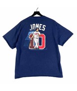 Atlanta Braves Chipper Jones Majestic Shirt MLB Blue Mens Size XL #10 Ba... - £50.63 GBP