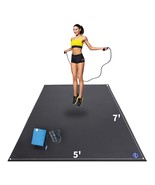 Large Exercise Mat 7&#39; X 5&#39; X 7Mm, High-Density Workout Mats For Home Gym... - £201.91 GBP