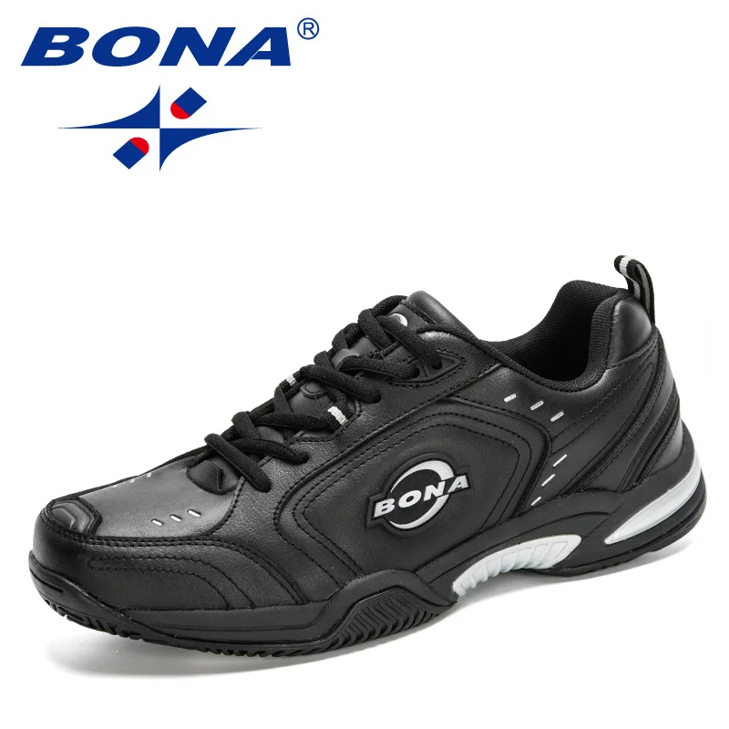 BONA 2024 New Designers Action Leather Tennis Shoes Man Volleyball Badminton Sho - £173.80 GBP