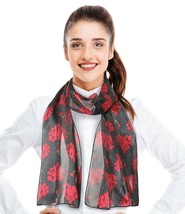 Lightweight Mother&#39;s Day Love Hearts Floral Prints Fashion Scarf Silk Fe... - $9.99