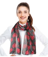 Lightweight Mother's Day Love Hearts Floral Prints Fashion Scarf Silk Feeling - $9.99
