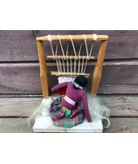 Vintage NAVAJO Weaving Rug Loom Doll w Papoose Baby - £23.33 GBP