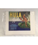 Original Crate Label HULA Apples Universal Fruit &amp; Produce Hula Girl Sea... - $27.00 CAD