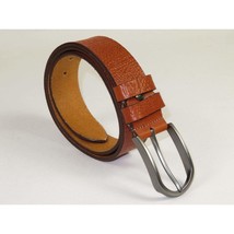 Men's Belt By PICCODER Turkey Genuine Leather Textured 3913 Tan image 2