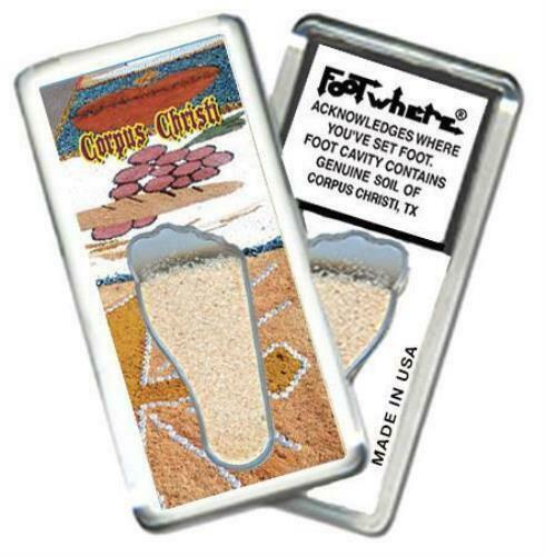 Primary image for Corpus Christi FootWhere® Souvenir Magnet. Made in USA