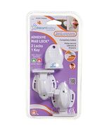 Dreambaby White Adhesive Mag 2 Locks, 1 Key - €20,79 EUR