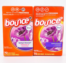 Bounce Dryer Sheets Febreze Spring Renewal 70ct Lot of 2 - £41.63 GBP