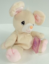 Precious Moments Tender Tails Plush Beanie Cream Mouse New w/ Tags - $9.74