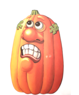 Beistle Halloween Jack O Lantern Decor Scared Two Sided Pumpkin &#39;97 Tric... - $186.56 MXN