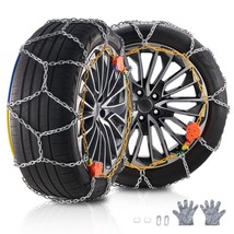 VEVOR Auto Tightening Snow Chains Diamond Mesh Anti-slip Traction Wheel Chains - $171.85 CAD