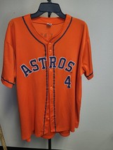 George Springer #4 Houston Astros Mlb Al Cool Base Orange Mens Xl - £18.46 GBP