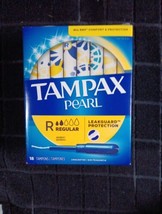 Tampax Pearl Regular Unscented 18 Ct. Tampons (J49) - £9.90 GBP