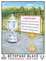 USGA PGA Tour Golf Course Metal Sign 12x8in Vintage Major Tournament Pos... - $456.38 MXN