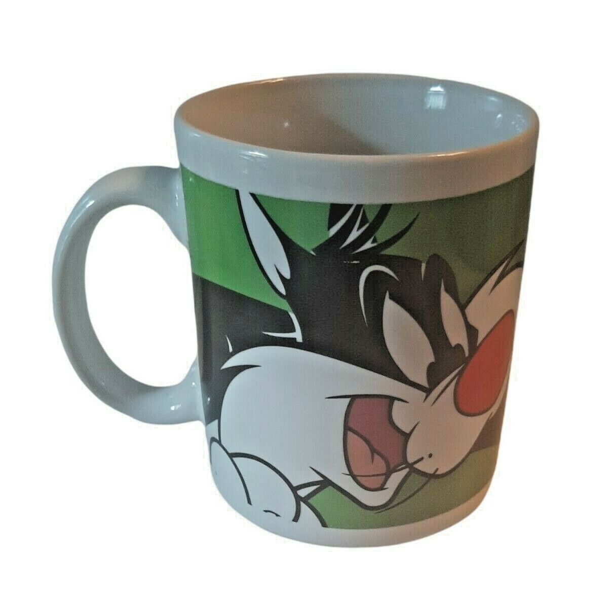 1999 Vintage Looney Tunes Mug Sylvester Tweety Bird Warner Bros Gibson Cup Tea - $18.66