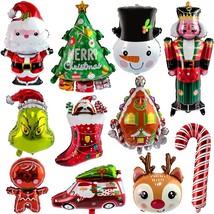11Pcs For Christmas Party Decorations,Christmas Gifts For Santa Reindeer Snowman - £19.47 GBP
