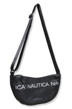 Nautica Unisex Nylon Tape Logo Adjustable Shoulder Crescent Bag, Black N... - $54.45