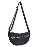 Nautica Unisex Nylon Tape Logo Adjustable Shoulder Crescent Bag, Black N... - $1,012.77 MXN