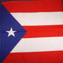 Puerto Rico Cotton Bandana (22&quot; X 22&quot;) - £10.20 GBP