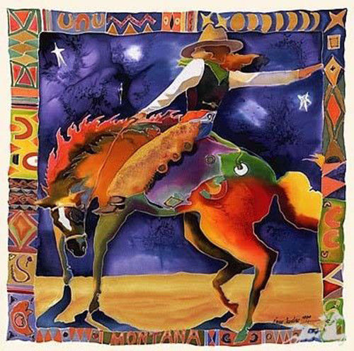 Primary image for Stella And Star by Nancy Cawdrey Western Cowgirl Limited Edition Print