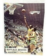 1971 Seattle Supersonics BASKETBALL PROGRAM Sonics vs Buffalo Braves - £17.13 GBP