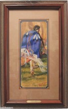 Northern Shawl Original Pastel Painting by Carol Theroux 22 x 14 Frame Mat COA - £316.38 GBP