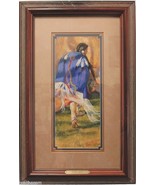 Northern Shawl Original Pastel Painting by Carol Theroux 22 x 14 Frame M... - $400.00