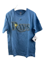 Majestic Youth Kids Tampa Bay Rays Evan Longoria Tee Light Blue,Large 14/16 - £16.82 GBP