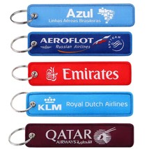 Aeroflot, Azul, Emirates, Klm, Qatar Airways Luggage Tag ☆ Crew Keychains - $10.99