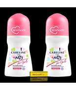 Careline -2 Deodorant roll-on breathe for Girls without alcohol  (2x 75 ml) - $50.71 CAD