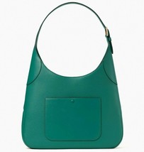 NWB Kate Spade Aster Deep Jade Leather Shoulder WKR00567 Dark Green Gift Bag - £114.73 GBP