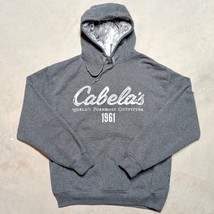 Cabela&#39;s Outfitter 1961 Grey Pullover Hoodie Sweatshirt - Men&#39;s Size Medium - $475.03 MXN