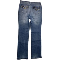 Imperial Star Girls Size 16 Straight Leg jeans Flap Back Pockets Beaded - $244.80 MXN