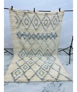 Custom abstract Morracan rug, Beni Ourain rug, Moroccan Boujaad rug, Ber... - £406.40 GBP