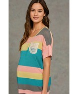 PINKBLUSH | Maternity Colorblock Stripe Shirt Top NWT Size Small - €12,84 EUR PINKBLUSH | Maternity Colorblock Stripe Shirt Top NWT Size Small - €12,84 EUR