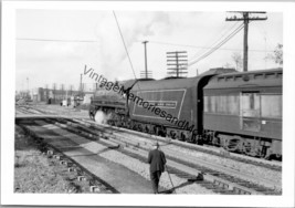 1955 Baltimore &amp; Ohio Railroad 5302 Steam Locomotive Lima, OH Real Photo T2-747 - £19.95 GBP
