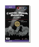 2 packs of 100 (200) BCW 7&quot; x 10&quot; Silver Age Comic White Backing Boards - $29.35