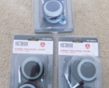 (3) Packs Norge Tool Company Rubber Twin Wheel Caster 5/16&quot; Stem 2&quot; Wheel - $19.75