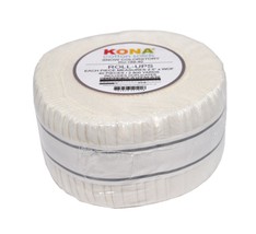 Robert Kaufman Kona Cotton Solids Snow Colorstory 2-1/2in Roll-Ups 40pcs - £33.79 GBP