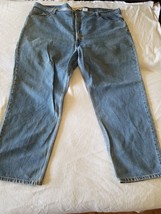 LEVIS RELAXED FIT 550 JEANS MENS LIGHT BLUE WASH MEN&#39;S DENIM PANTS 48X30 - $23.98