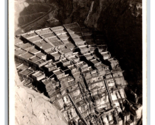 RPPC Boulder Dam Construction Jan 15 1934 boulder City NV Oakes Postcard R6 - £13.58 GBP