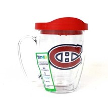 Montreal Canadiens Coffee Mug 14oz Clear Travel Tumbler Tervis NHL Official - $11.65