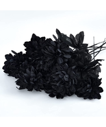 10 Pcs 16 Inch Halloween Decor Silk Dahlias Stems Artificial Flowers, Fa... - $438.09 MXN